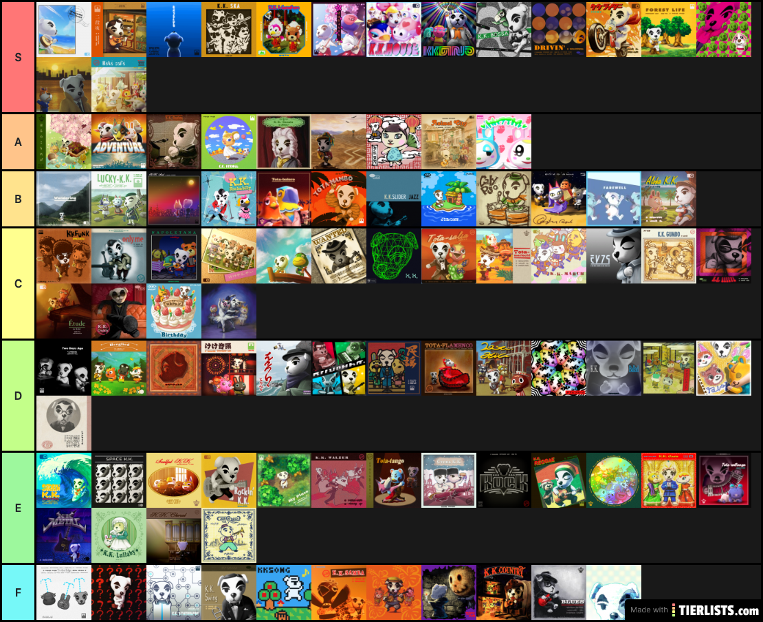 animal-crossing-k-k-slider-songs-tier-list-maker-tierlists