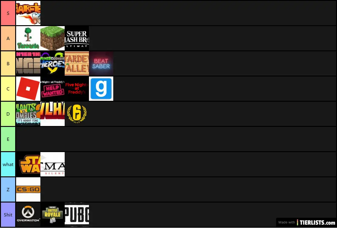 markiplier e lord farquaad mark zuckerburg e e E Tier List