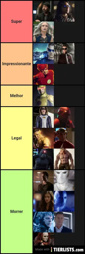 Flash Characters Tier List Maker - TierLists.com